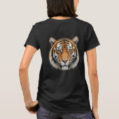 Tiger Face Women's Basic T-Shirt Tシャツ (裏面)