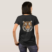 Tiger Face Women's Basic T-Shirt Tシャツ (裏面フル)