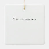 Tiger Furモノグラムパーソナライズされたとメッセージアルファベット セラミックオーナメント (裏面)