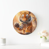 Tiger - Golden Tiger ラージ壁時計 (ホーム)