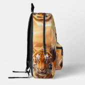 Tiger - Golden Tiger Greeting  プリントバックパック (左)