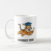 Tiger Graduation Personalized コーヒーマグカップ (左)