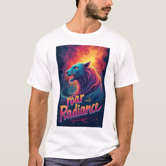 Tiger Graphicの「Roar into Radiance」 Tシャツ (正面)