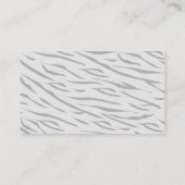 Tiger Gray Baby Shower Diaper Raffle Ticket エンクロージャーカード (裏面)