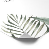 Tiger Greenery Birthday Welcome Poster ポスター (角)