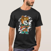 Tiger Guitarist Cool Guitar Guitarist Electric Gui Tシャツ (正面)