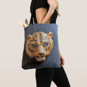 Tiger hatpin tote トートバッグ (クローズアップ)