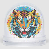 Tiger Head Rainbow colors paint stains (裏面)