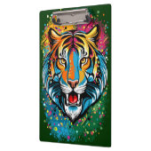 Tiger Head Rainbow colors paint stains クリップボード (左)