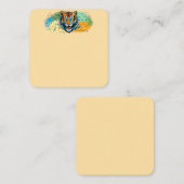 Tiger Head Rainbow colors paint stains ノートカード (正面/裏面)