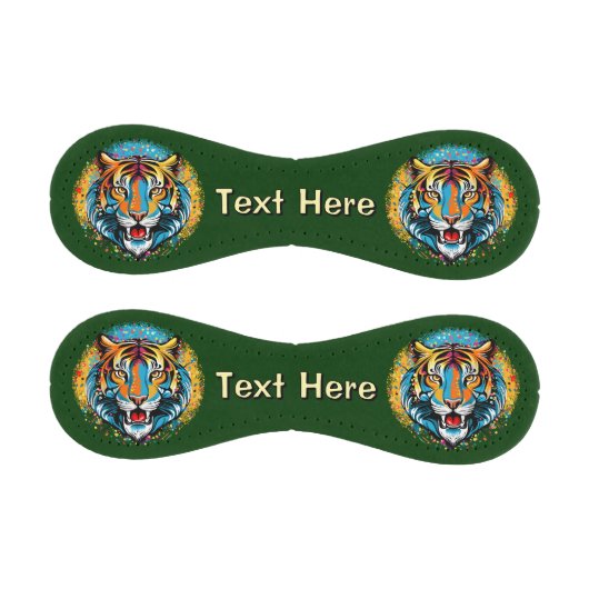 Tiger Head Rainbow colors paint stains 野球ボール (パネル)