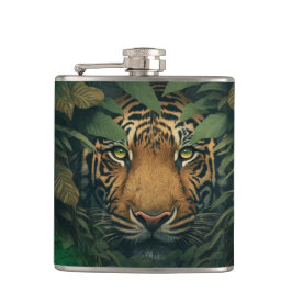 Tiger hiding in Foliage               フラスク