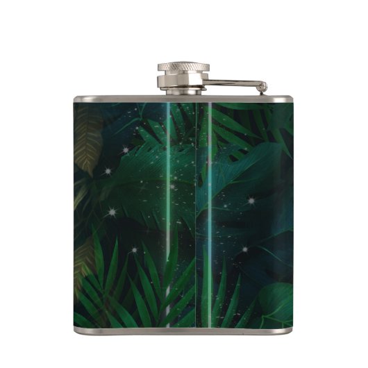 Tiger hiding in Foliage               フラスク (裏面)