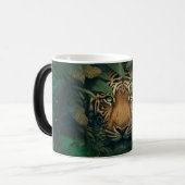 Tiger hiding in Foliage               モーフィングマグカップ (正面左)