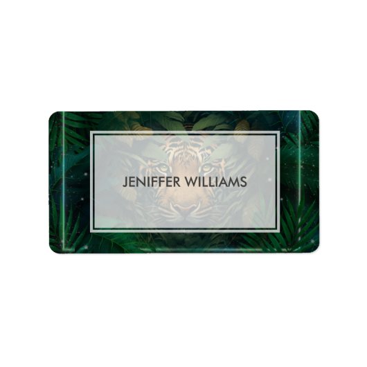 Tiger hiding in Foliage                ラベル (正面)