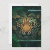 Tiger hiding in Foliage                招待状 (裏面)
