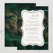 Tiger hiding in Foliage 招待状 (正面/裏面)