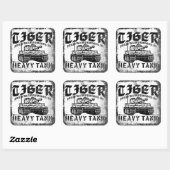 Tiger Iステッカー スクエアシール (シート)