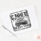 Tiger Iステッカー スクエアシール (封筒)