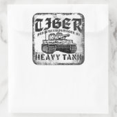 Tiger Iステッカー スクエアシール (バッグ)