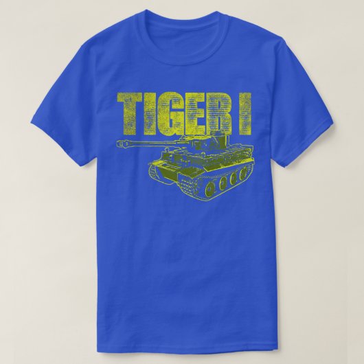 Tiger I German WorldII Tank Tシャツ (デザイン正面)