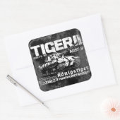 Tiger IIステッカー スクエアシール (封筒)