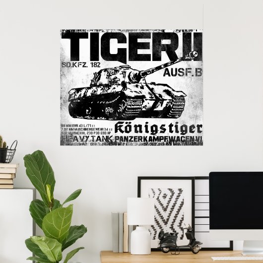 Tiger IIポスター ポスター (ホームオフィス)