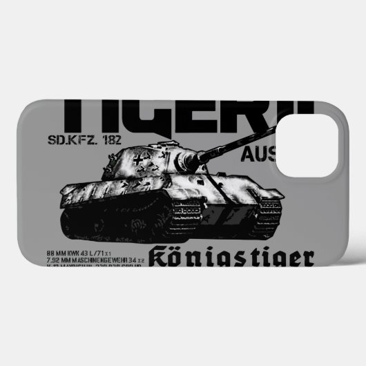 Tiger II iPhone / iPadケース Case-Mate iPhoneケース (裏面 (横))