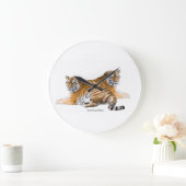 Tiger image for Round-Large-Wall-Clock ラージ壁時計 (ホーム)
