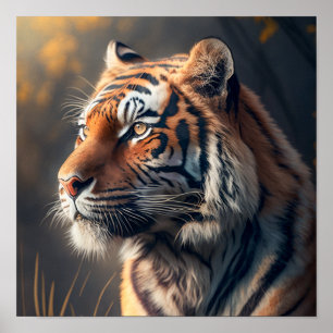 Tiger In自然値ポスター紙（マット） 12" x 1 ポスター