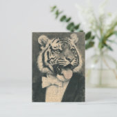 Tiger in a Tux Collage ポストカード (スタンド正面)