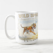 Tiger in Action - Wild Spirit コーヒーマグカップ (左)