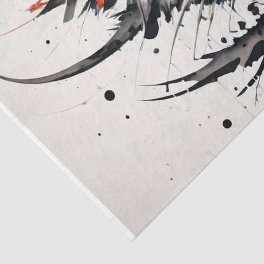 Tiger in Graffiti Art Decompage 薄葉紙 (詳細)