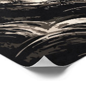 Tiger In Red Moon - Japanese Anime Art ポスター (角)