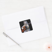 Tiger in the Dark – Minimal Sticker スクエアシール (封筒)