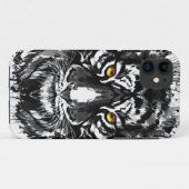 Tiger iPhone 11ケース | Black and White Tiger Case-Mate iPhoneケース (裏面(横))