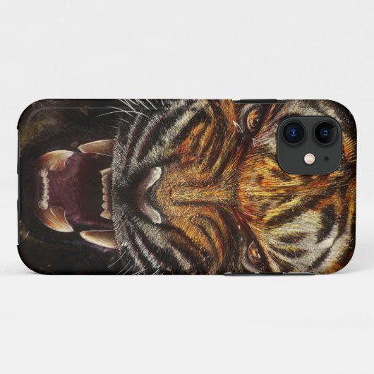 Tiger iPhone 5/5sケース Case-Mate iPhoneケース (裏面(横))