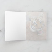 Tiger Jungle Safari Artwork All Occasion Blank シーズンカード (内部)