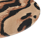 Tiger Leopard：動物の肌シームレス カッティングボード (角)