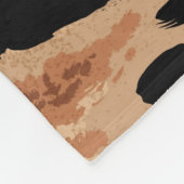 Tiger Leopard：動物の肌シームレス フリースブランケット (角)