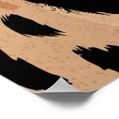 Tiger Leopard:動物の肌シームレス ポスター (角)