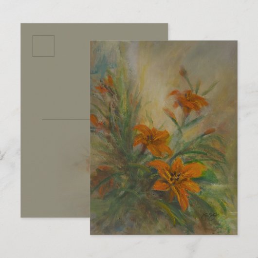 Tiger Lilies ポストカード (正面/裏面)