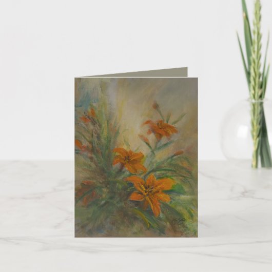 Tiger Lilies 4 x 5.6" カード (正面)