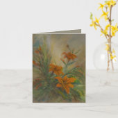Tiger Lilies 4 x 5.6" カード (黄色い花)