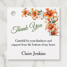 Tiger Lily Personalizableありがとう