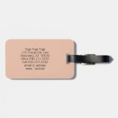 Tiger Lily Photo Business QRコードテンプレート ラゲッジタグ (裏面横)