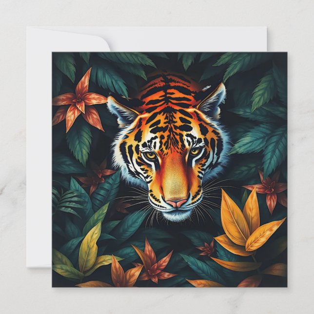 “Tiger of Mine” – Colourful Tiger Portrait (正面)