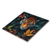 “Tiger of Mine” – Colourful Tiger Portrait タイル (側面)