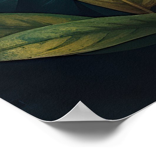 “Tiger of Mine” – Colourful Tiger Portrait ポスター (角)