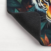 “Tiger of Mine” – Colourful Tiger Portrait マウスパッド (コーナー)